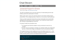 Desktop Screenshot of chadstovern.com